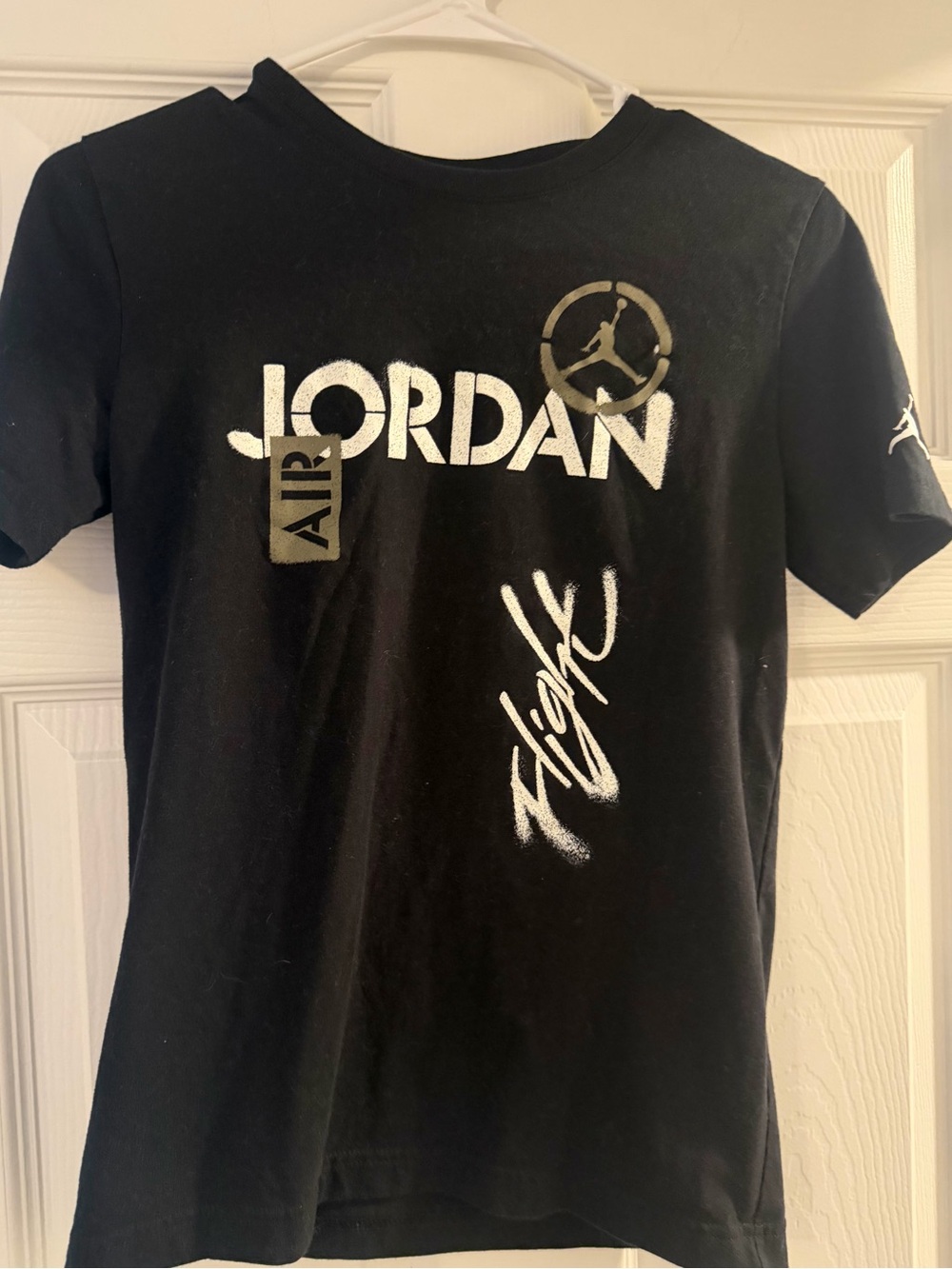 Jordan Black Tee with Red Jumpman Logo